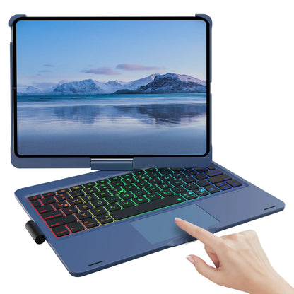 Backlit Keyboard Case with Trackpad & 360° Swivel for iPad 10th/11th Gen (A16), iPad Air 4th/5th Gen, and iPad Pro 11 (All Model