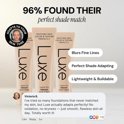 Korean Luxe Color-Adjusting Liquid Foundation Natural Matte Moisturizing Concealer Long Lasting Full Coverage Base Makeup