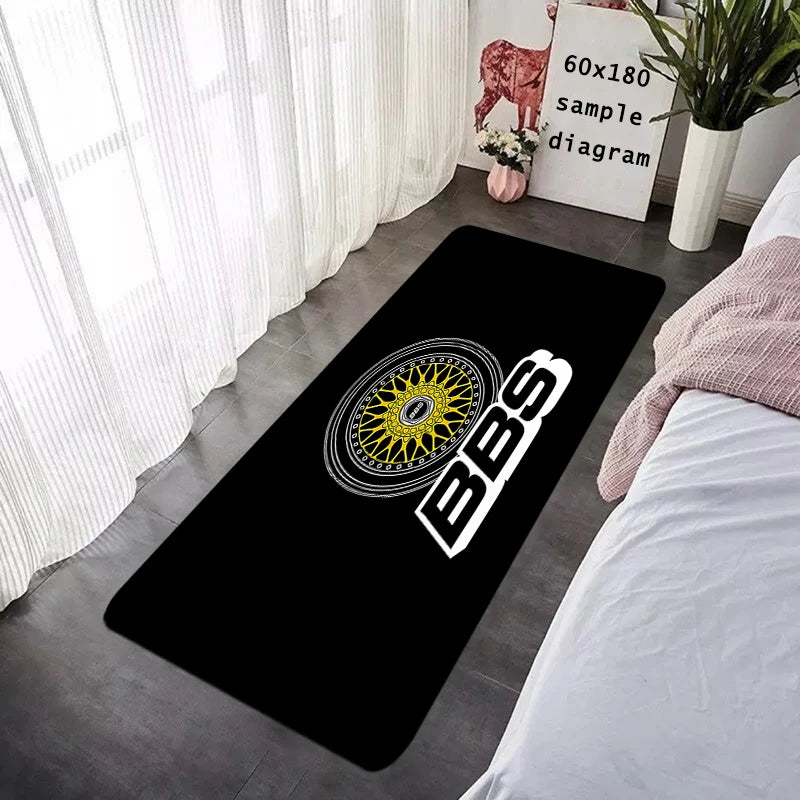 House Entrance Doormat BBS Wheel HubHallway Carpet Living Room Rugs Foot Carpets Bathroom Rug Floor Mats Non-slip Home Decor