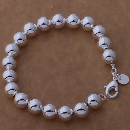 925 Sterling Silver Bracelet Heart High Quality Romance Chain For Woman Men Fashion Engagement Party Wedding Jewelry Gift