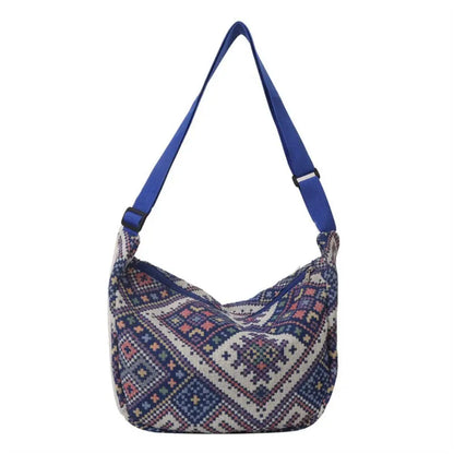 Canvas Shoulder Bags Fashion Large-capacity National Style Underarm Bags Messenger Bag Women Female