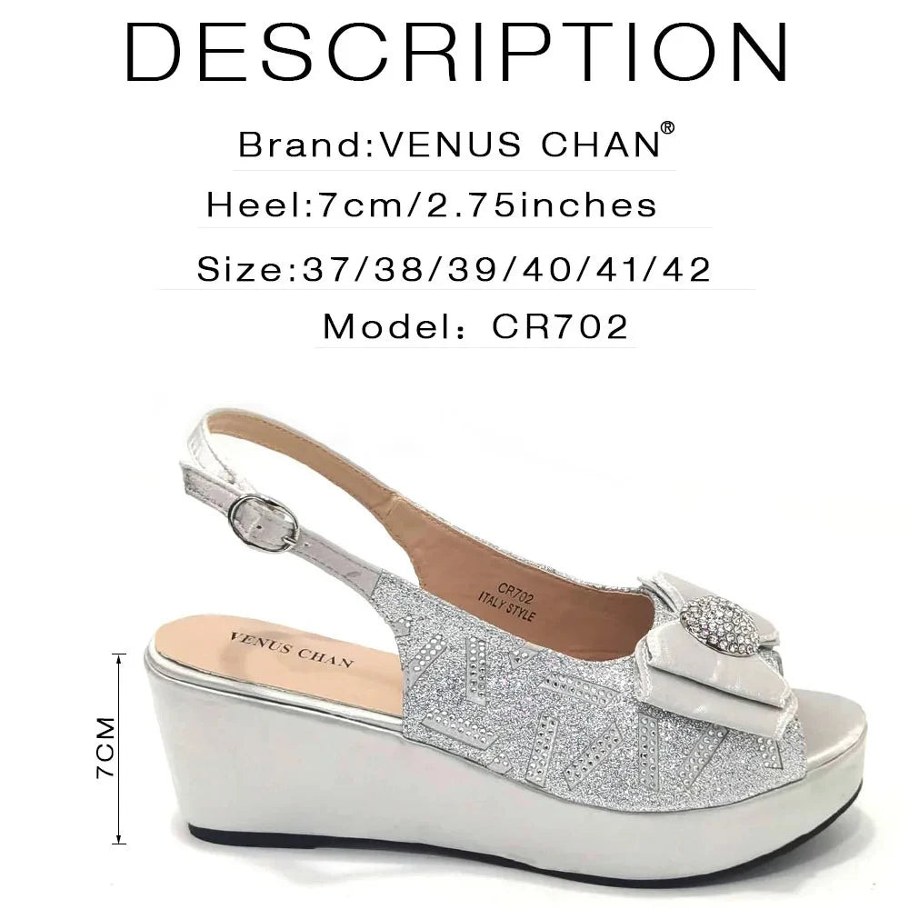 Sandals Woman Summer 2024 New Arrival Specially Designed Black African Women's Round Toe High Heels Suitable for Wedding Party