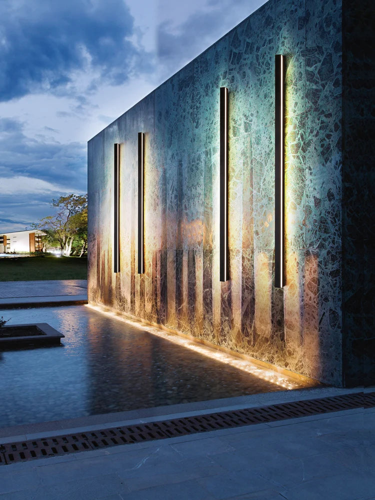 Outdoor Waterproof Wall Lamp LED Strip Background Wall Lamp Stair Garden Lamp Living Room Bedroom Bedside IP65 Wall Lights