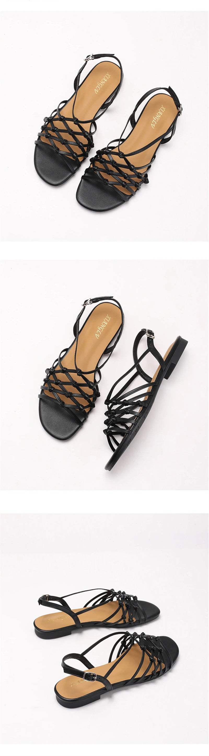 ZAROY Luxury Gold Gladiator Flat Sandals Woman Summer Narrow Band Open Toe Roman Shoes Casual Strap Sandalia Zapatos босон