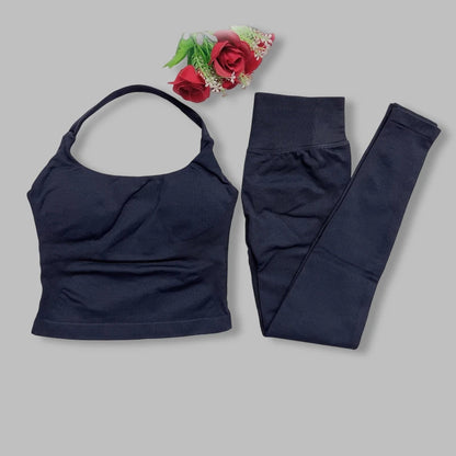 two pieces yoga outfits DF impact gym clothing fitness pants set DFNNYE woman Halter Top sports leggings Gym workout sets