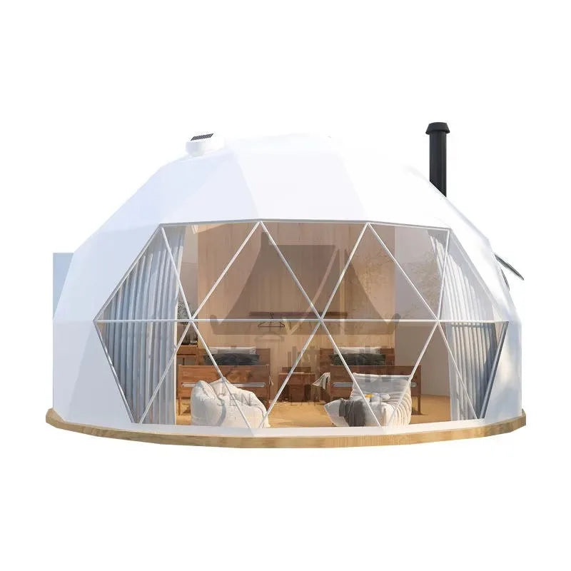 Large Geodesic Dome Tent Luxury Glamping Hotel Resort Tent Safari Accommodation Tent High Quality Factory Direct Supply
