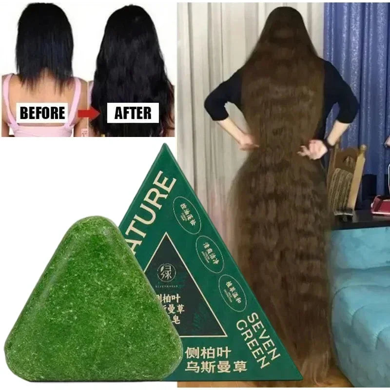 Arborvitae Leaf Shampoo Bar Usman Herbs Strengthen Hair Thicken Hair  Oil Control Anti-dandruff Oriental Natural Shampoo Bar