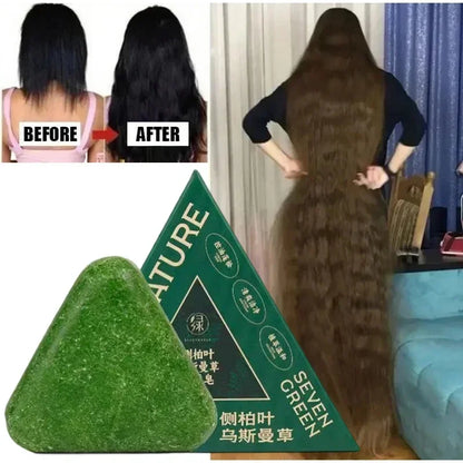 Arborvitae Leaf Shampoo Bar Usman Herbs Strengthen Hair Thicken Hair  Oil Control Anti-dandruff Oriental Natural Shampoo Bar