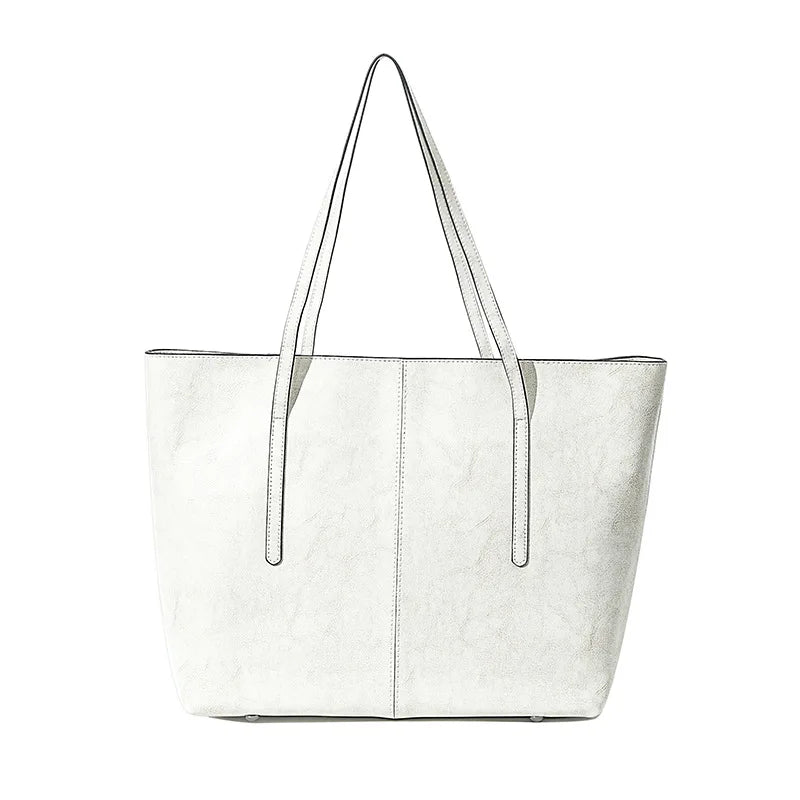 Luxury Women Leather Tote Bag Top Layer Cowhide Large Capacity Fashionable Handbag Brand Designer Shoulder Bag 2025 New Handbag