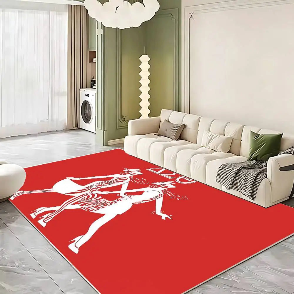 D-Delta Sigma Theta Soft Thick Non-Slip Mat for Living Room Bedroom Kitchen Decor Rugs