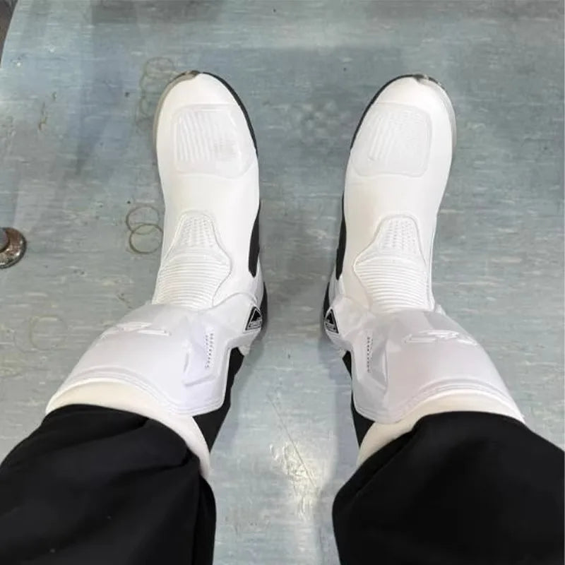 BENKIA CE Certification Motorcycle Botas Professional Track Riding Boots Racing Summer Zapato AntiCollision Off-Road for Rally