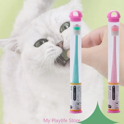 Small Pet Toothbrush for Dogs Cat Teeth Cleaning Kits Soft Silicone Bristle Dog Toothbrush Dental Care Puppy Tooth Brush