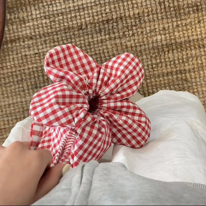 Retro Flower Design Women's Phone Pouch Shoulder Bags College Girls Small Crossbody Bag Cute Plaid Female Handbags Clutch Purse