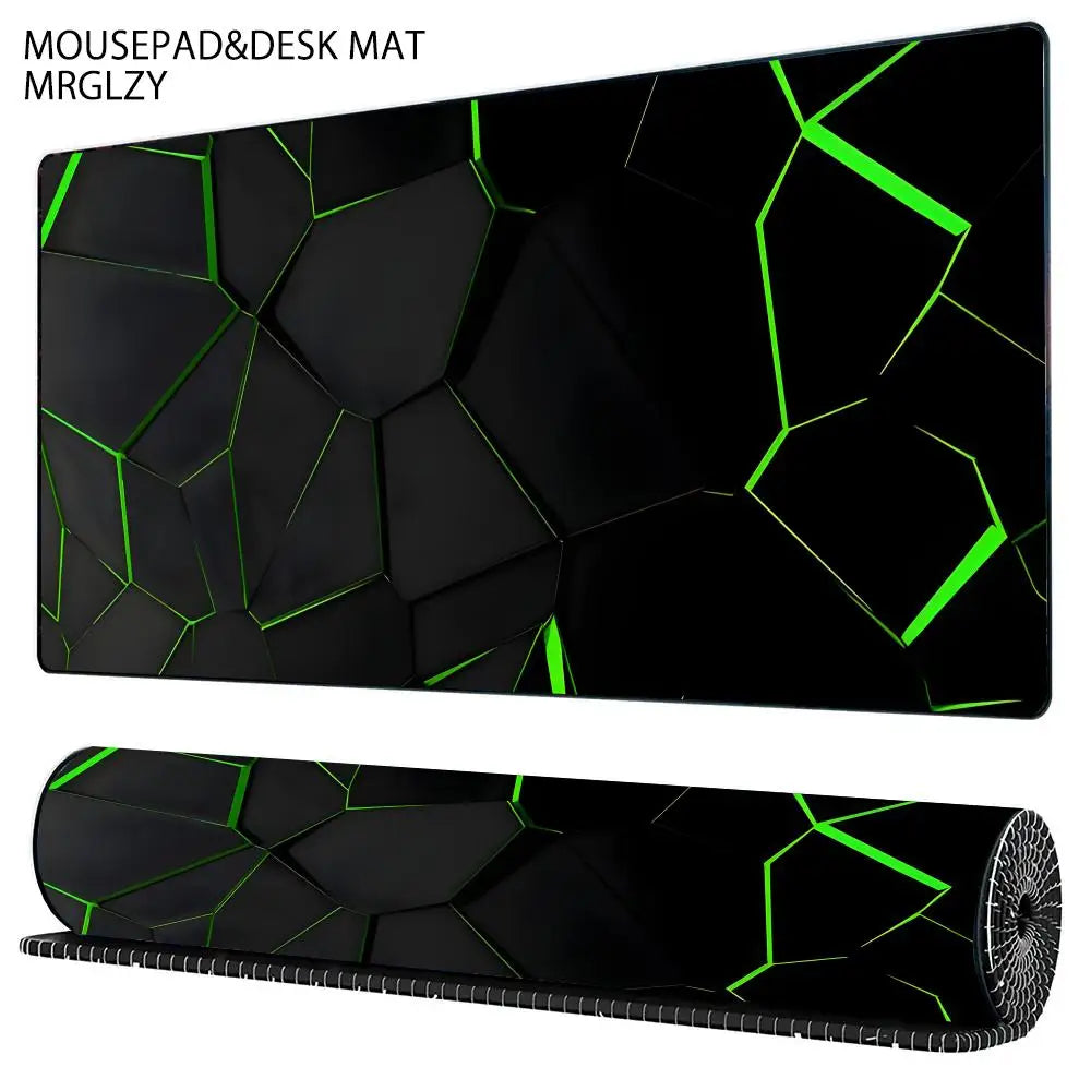 Cool Geometric Pattern 3D Mouse Pad XXL Computer Laptop Mousepads Office Large Gaming Mousepad Rubber Bottom Non-Slip Desk Mat