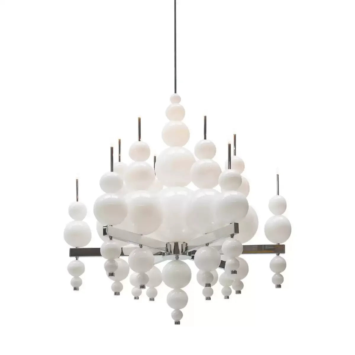 Modern Black Pendant Chandelier Lights For Dining Room Kitchen Living Room Bedroom Creative White Ceiling Chandelier