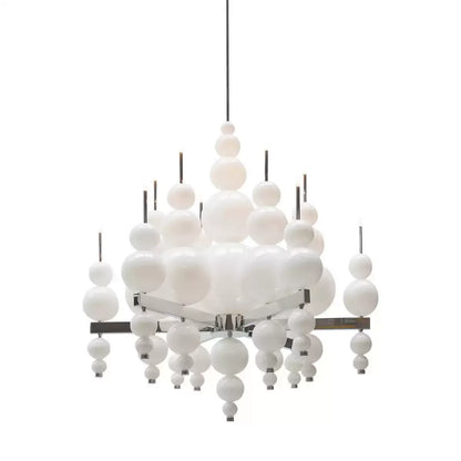 Modern Black Pendant Chandelier Lights For Dining Room Kitchen Living Room Bedroom Creative White Ceiling Chandelier
