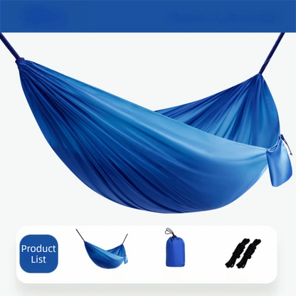 High Strength Colorful Hanging Hammocks Foldable Single and Double Size Camping Hammock Easy Setup Dacron Outdoor Swing Beach