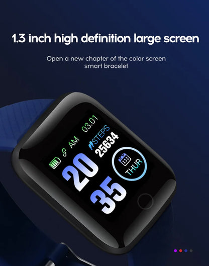 116plus Smart Watch Men Women Fitness Tracker Bracelet Sports Sleep Heart Rate Blood Pressure Monitor smartwatch For Ios Android