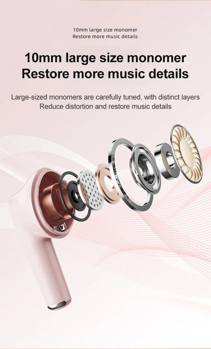 Original Lenovo Lp3 Pro TWS Earphones Wireless Bluetooth 5.3 Earbuds HIFI Sound Noise Reduction HD Call Low Latency Headphones