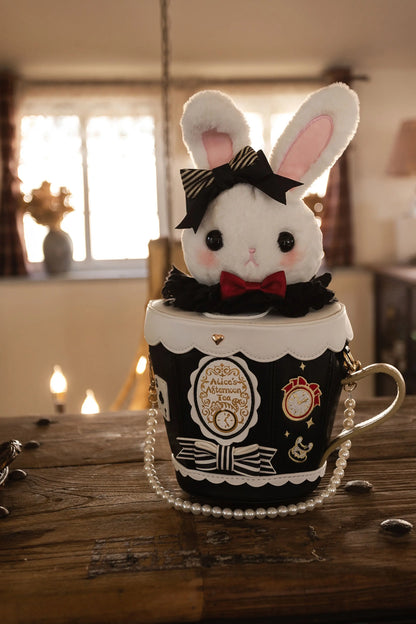 Japanese Original Lolita Cartoon Cute Rabbit Plush Shoulder Bag Sweet Kawaii Jk Uniform Oblique Span Bag