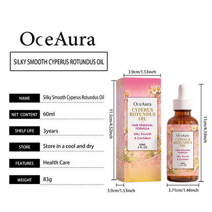 1/2/3PCS Cyperus Rotundus Hair Removal Oil Slow Hair Growth Post Depilation Care Moisturizing Silky Smooth Skin Gentle Body Oil