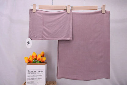 84colors Modal Hijab with Modal Undercap Set Basic Stretchy Pullover Headscarf Thin Breathable Sunscreen Head Wrap Hijabs Scarf