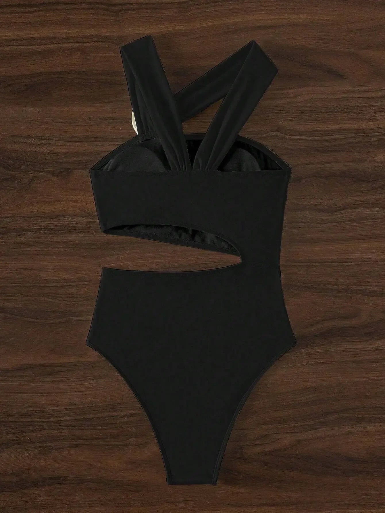 3D Flower Solid 2026 One-shoulder Swimwear Women Sexy Push UP Hollow One Piece Swimsuit Monokini Summer Beach Lady Bathing Suit