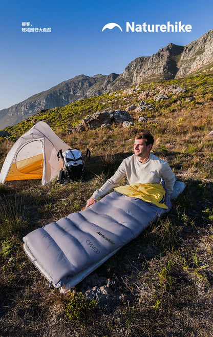 Naturehike Camping Sleeping Bag CW400 CW700 CW1000 Duck Down Sleeping Bags Ultralight Outdoor Hiking Waterproof Sleeping Bags