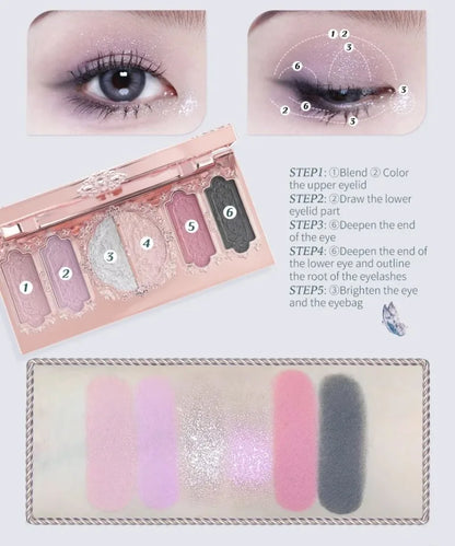 Flowerknows Butterfly Cloud Collar Collection Gift Set Makeup Kit Blush Lipstick Eyeshadow Palette All In One Box For Women