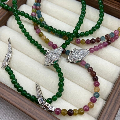 Vintage Women's Turquoise Snake Necklace Jewelry Fashion Accessory