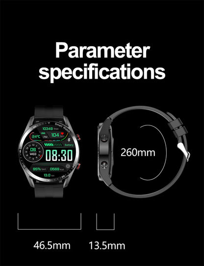 2025 New Business Smart Watch Men Bluetooth Call 1.53-inch AMOLED HD Display Multi-Sport Modes Heart Rate Monitor Smartwatch Man