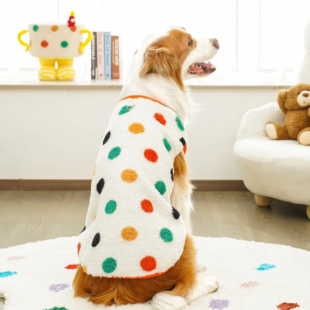 Autumn Winter Warm Dog Clothes for Small Dogs Cats Outdoor Soft Cozy Fleece Jacket Vest Coat Pet Medium Large Dogs Costume