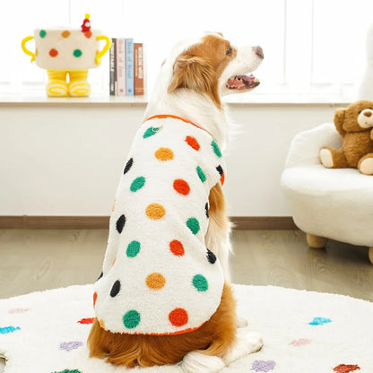 Autumn Winter Warm Dog Clothes for Small Dogs Cats Outdoor Soft Cozy Fleece Jacket Vest Coat Pet Medium Large Dogs Costume