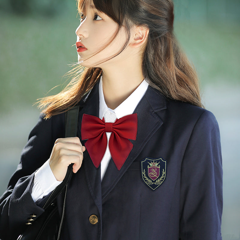 University School Girl Blazer Winter School Uniform Navy Coat Japanese High School Uniforms Suit Girl Students Jacket Seifuku