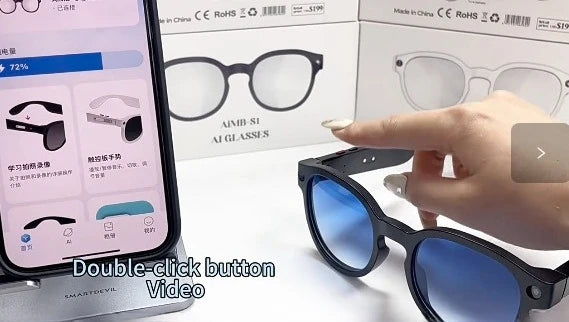 Smart Glasses Color-changing Lens AI Image Recognition Dialogue Simultaneous Interpretation Anti-shake Camera Glasses Gifts