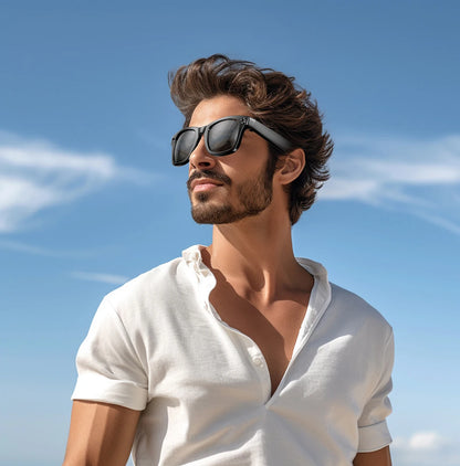 AI Smart Glasses 800W Anti Shake HD Camera Video Recording Languages Translation Sunglasses Bluetooth Call Music Play Man Women