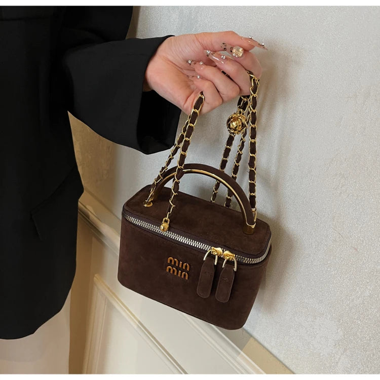 New Frosted Handbags Women's Square Bags Mini Lipstick Cosmetics Packs Ladies Handbags and Purse Niche Shoulder Crossbody Bags