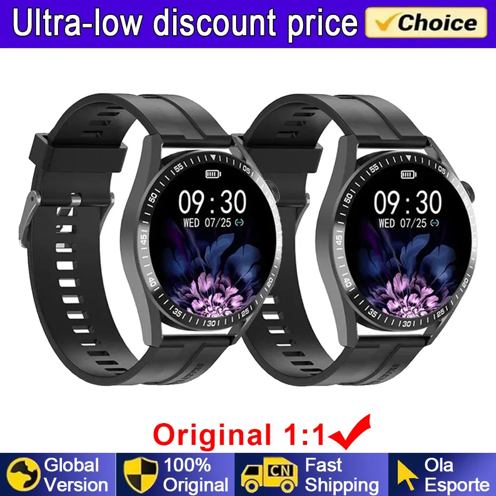 2025 New Smart Watch Men Women GPS 1.36'' AMOLED Touch Screen Smartwatch Heat Rate Monitor BT Call Sport Smart Watches Men Women