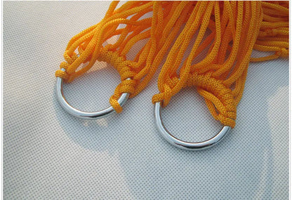 Outdoor Camping Hammock Portable Net Swing /Tree Straps, Single or Double Mesh Nylon Hammock for Outside, Hiking, and Travel