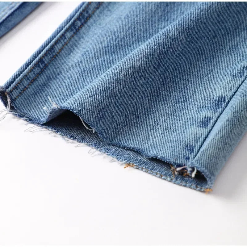 Autumn Denim Jumpsuit for Women Overalls Woman Jean Overalls Long Sleeve Elegant Jumpsuits Y2k Streetwear 2024 Turn Down Collar