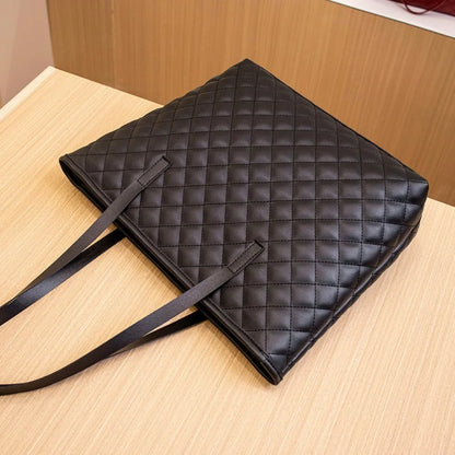 Large Capacity Tote Bag Casual Zipper PU Ladies Handbags Mommy Bag Women