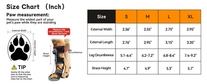 No KnucklingCorrective Dog Shoe,Drop Foot Support with Adjustable Reel, Paw Leg Brace Support - Lift Toes for Arthritis,Mobility