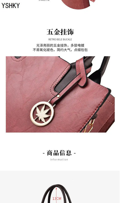 Three-piece set of women's bags Women's shoulder Handbags Bag for 2025 Female luxury designer Casual fashion  bags