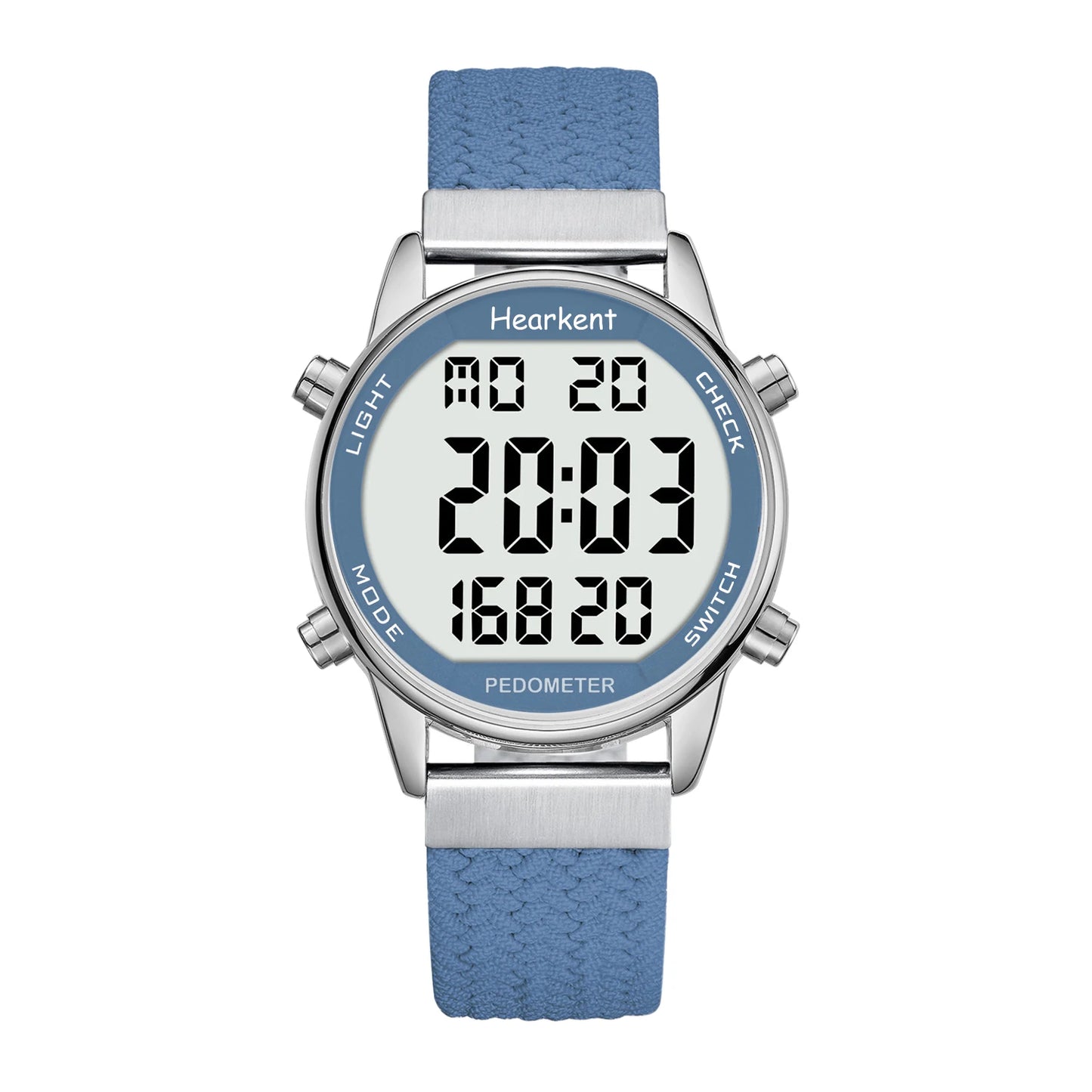 Hearkent Pedometer Sport Watches Step Counter Watch Women Digital Watches Calories Mile Stopwatch Countdown for Walking Tracker