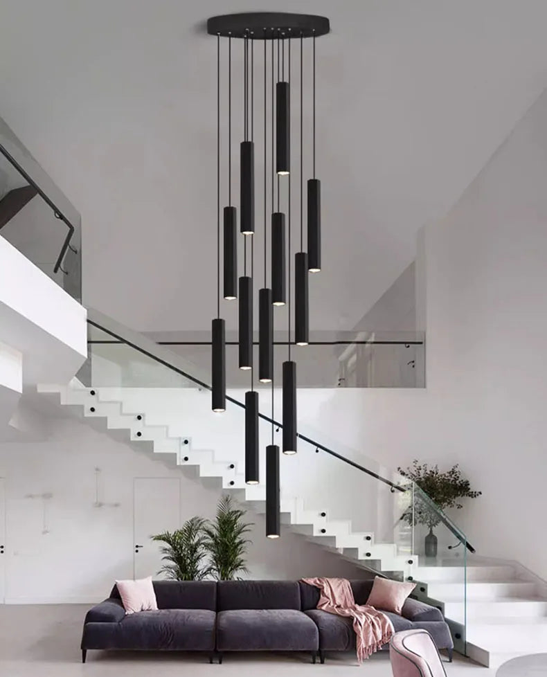 Modern home decor led lights pendant light lamps forstaircase Chandeliers for living room hanging light indoor lighting