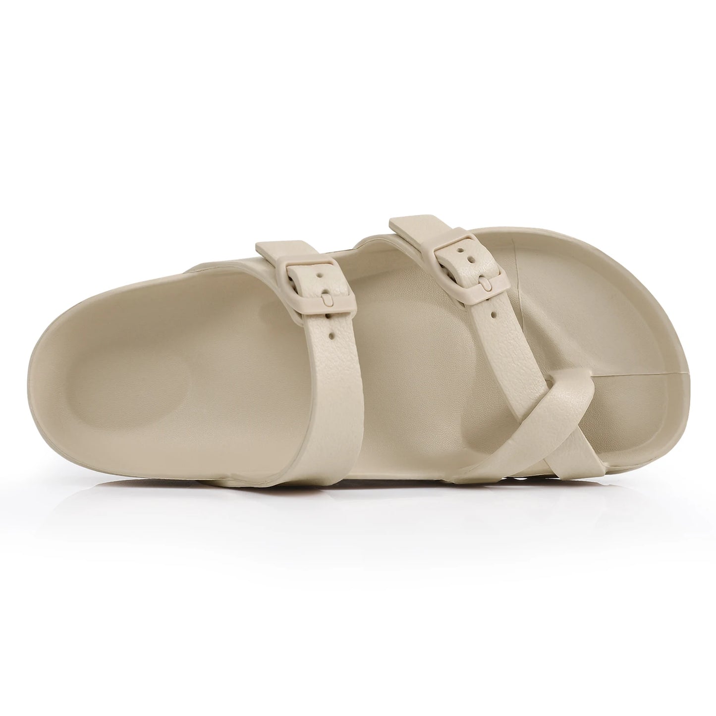 Shevalues Casual Women's Sandals With Arch Support Anti-slip Fashion New Slides Soft Sole Beach Slippers With Adjustable Buckle