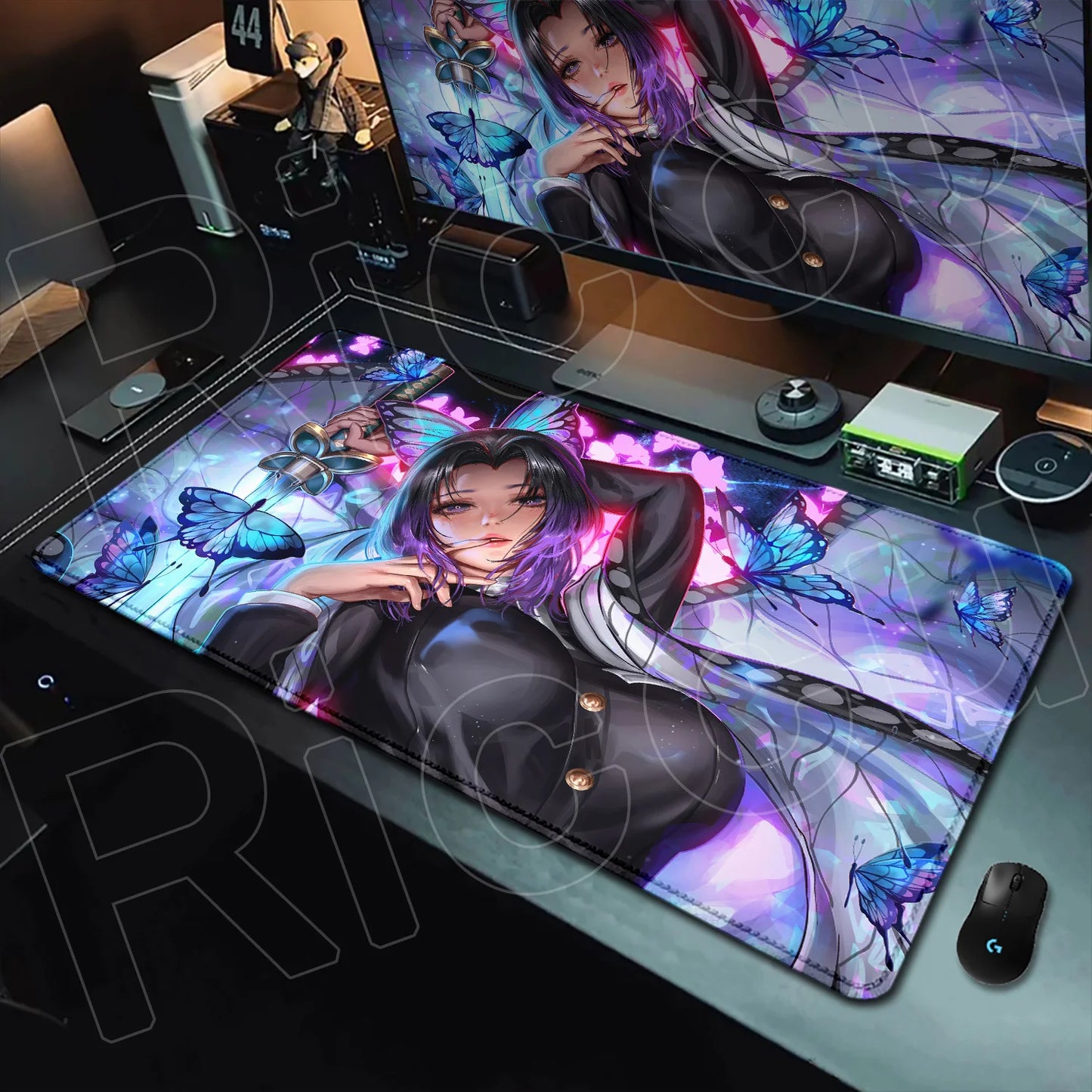 HD Printing Anime Mousepad Non-slip Rubber Base Office Deskmat XXL Student Writing Keyboard D-Demon Slayer Pc Gaming Accessories