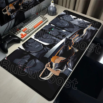 2026 New Anime HD Wallpaper Bleach Mouse Pad Laptop Gaming Keyboard Mat XXL Large 900x400mm Desk Mat Cool E-sports Mats Mousepad
