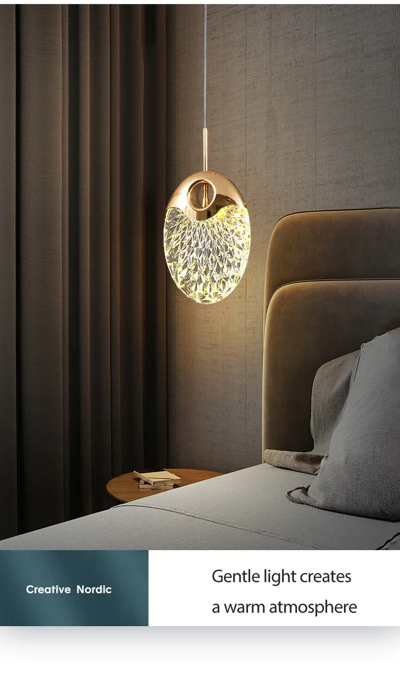 Stylish Modern Luxury Golden LED Pendant Lights Art Indoor Lamps for Hotel Hall Bedroom Living Room Home Decoration Chandelier