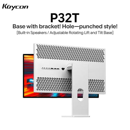 Kuycon P32T 32" 4K UHD(3840x2160) Fast IPS Gaming Monitor Glossy Built-in Speakers Display Dual-Mode 160Hz UHD 320Hz FHD Screen